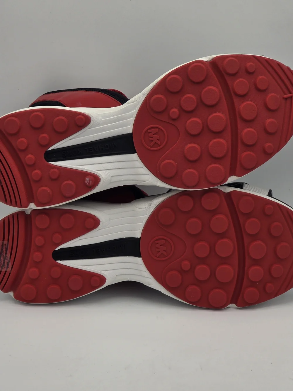 Michael Kors Red White Black Platform Sport Sandals
